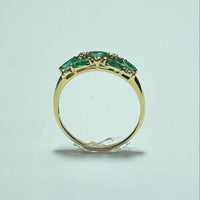 Bague avec diamant 0,16 carat or jaune 2,7 g