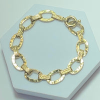 Bracelet avec grosse maille or jaune 5,71 g