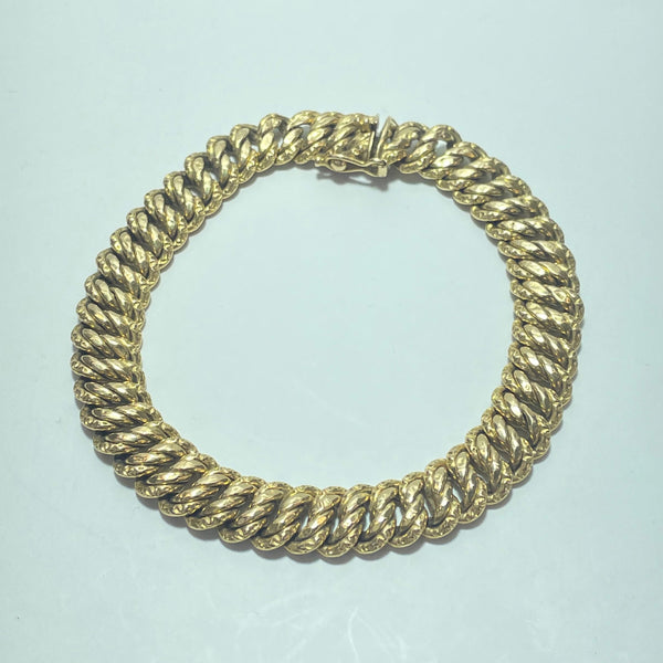 Bracelet maille torsadée or jaune 12,16 g