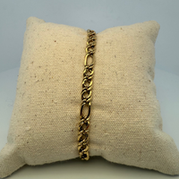 Bracelet figaro or jaune 5 g