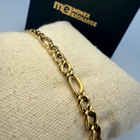 Bracelet figaro or jaune 5 g