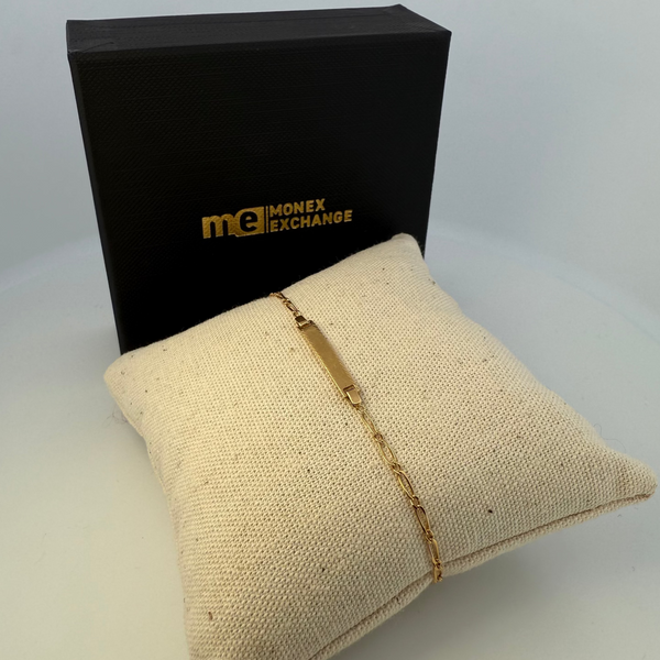 Bracelet identité enfant or jaune 1,42 g