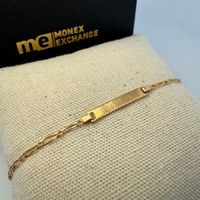 Bracelet identité enfant or jaune 1,42 g