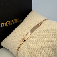 Bracelet identité enfant or jaune 1,75 g