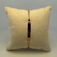 Bracelet identité enfant or jaune 1,75 g