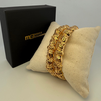Bracelets traditionnels or jaune 20,5 g / 19,94 g