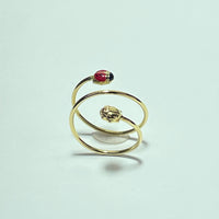 Bague coccinelle or jaune 1,69 g
