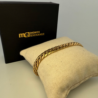 Bracelet à maillons cubains or jaune 13,35 g