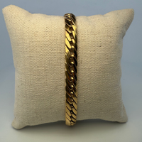 Bracelet à maillons cubains or jaune 13,35 g
