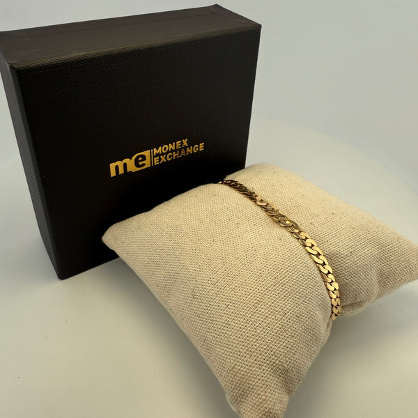 Bracelet maille anglaise or jaune 5,94 g