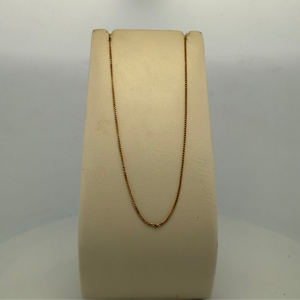 Chaîne fine classique or jaune 2,82 g