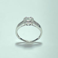 Bague diamants 0,44 carat or blanc 2,91 g