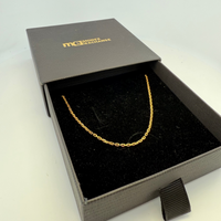 Chaîne martelée or jaune 4,05 g