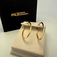 Boucles d'oreilles créoles or jaune 1,49 g