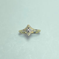 Bague motif losange or jaune 1,46 g