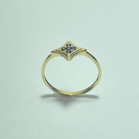 Bague motif losange or jaune 1,46 g