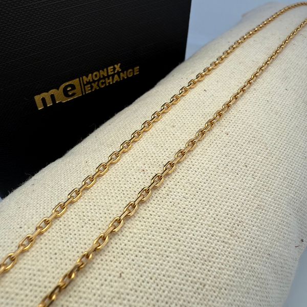 Collier fin or jaune 6,61 g