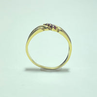 Bague rubis or jaune 2,87 g