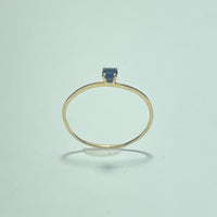 Bague saphir or jaune 0,69 g
