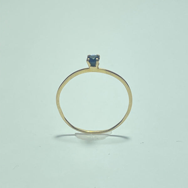 Bague saphir or jaune 0,69 g