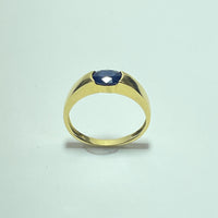 Bague saphir or jaune 3,1 g
