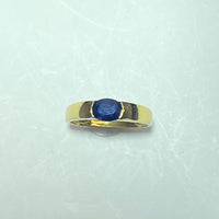 Bague saphir or jaune 3,1 g