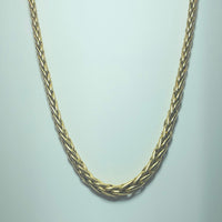 Collier mailles tressées or jaune 29,84 g