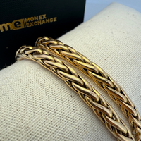 Collier mailles tressées or jaune 29,84 g