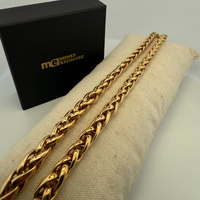 Collier maille palmier or jaune 21,55 g