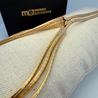 Collier multi-rangs or jaune 23,7 g