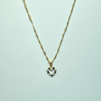 Pendentif cœur or jaune 0,28 g