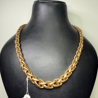 Collier maille palmier or jaune 21,55 g