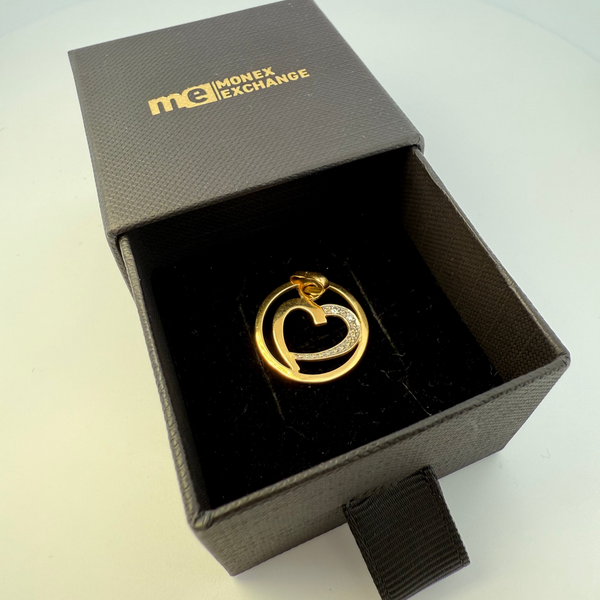 Pendentif cœur or jaune 2,1 g