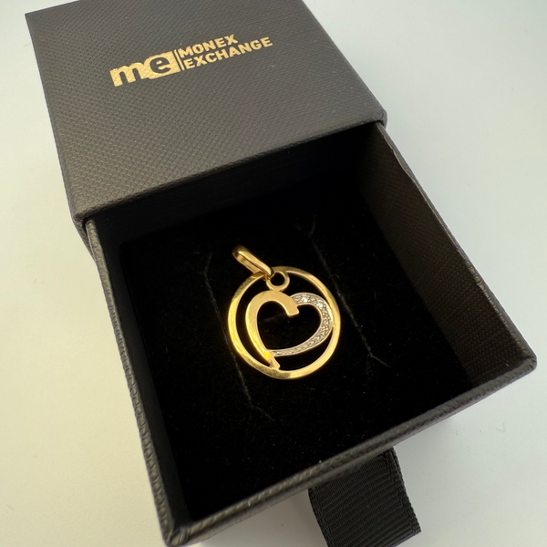 Pendentif cœur or jaune 2,1 g