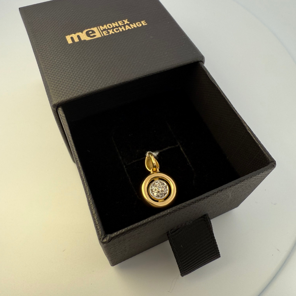 Pendentif rond or jaune 2,1 g