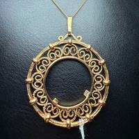 Pendentif porte pièce or jaune 6,33 g