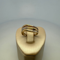 Bague entrelacée or jaune 2,14 g