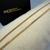 Chaîne maille fine or jaune 3,93 g