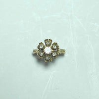 Bague fleur or jaune 18K 3,17 g