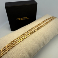 Collier à maille alternée or jaune 29,12 g