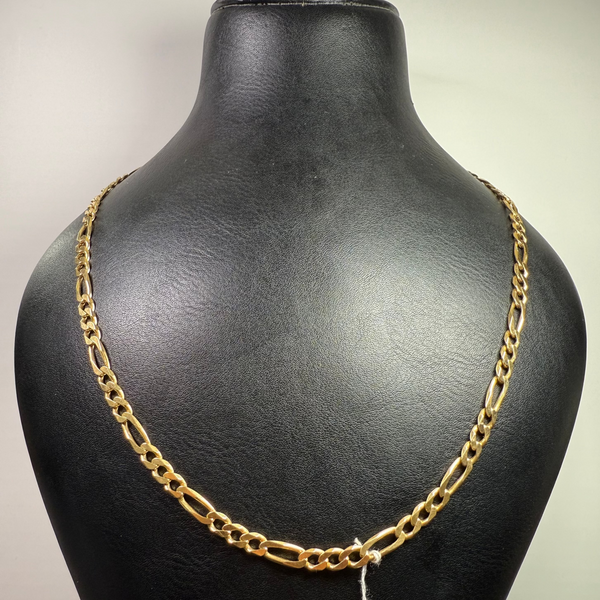 Collier à maille alternée or jaune 29,12 g