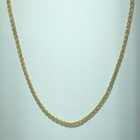 Collier maille texturée or jaune 18K 12,39 g