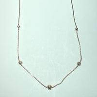 Collier en perles d'or jaune 14K 3,53 g