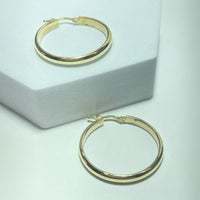 Boucles d'oreilles créoles or jaune 18K 7,74 g