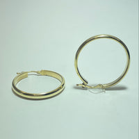 Boucles d'oreilles créoles or jaune 18K 7,74 g