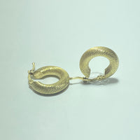 Boucles d'oreilles or jaune 18K 7,83 g