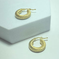 Boucles d'oreilles or jaune 18K 7,83 g