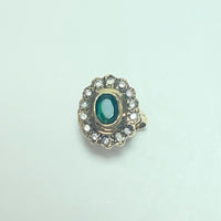 Bague sertie or jaune 18K 3,83 g