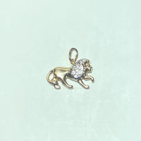 Pendentif lion or jaune 14K 1,06 g