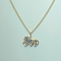 Pendentif lion or jaune 14K 1,06 g